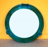 AL486110E - Porthole Mirror Aluminum Green, 20"
